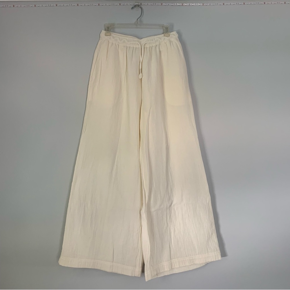 Madewell Double Gauze Drawstring Wide Leg Pants
